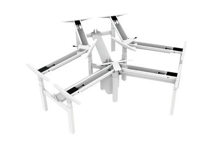Meja Listrik yang Dapat Disesuaikan Ketinggian DS9 / 120 ° Multi-Station